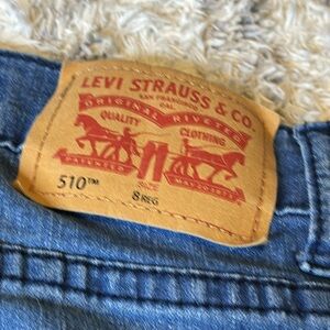 Levi Strauss 510 8 reg dark blue denim jeans, skinny in excellent condition